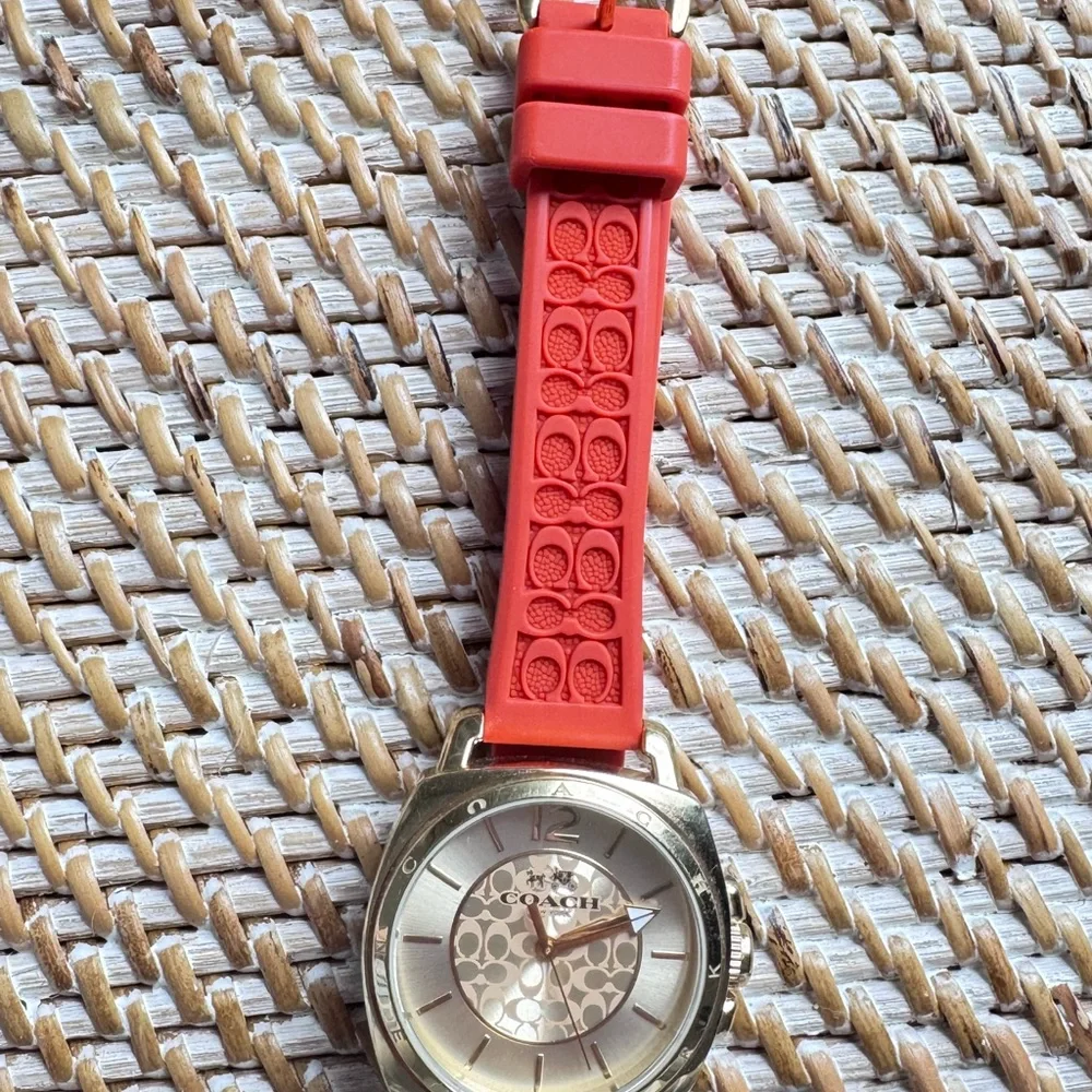 Coach Gold and Coral Smartwatch